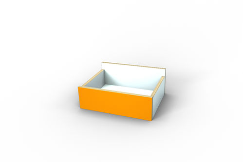 Box, 20 cm hoch - gelb
