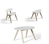 Ausstellungsstück Wood PingPong Set-Tisch+Stuhl+Hocker