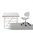 Ausstellungsstück Schreibtisch Eiermann – weiß 120 x 70 + Container + Stifteschale