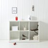 Oliver Furniture Flaches Regal mit 3 Sektionen - weiß
