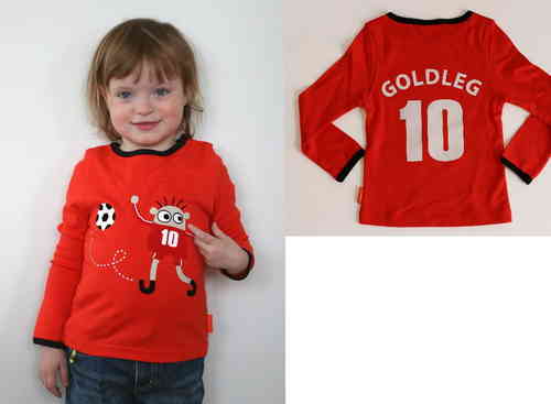 rot-orange Goldleg Original Roommate Kinder Design T-Shirt Gr. 92