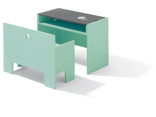 Wonder Box Tisch und Bank in eisgrün – Richard Lampert
