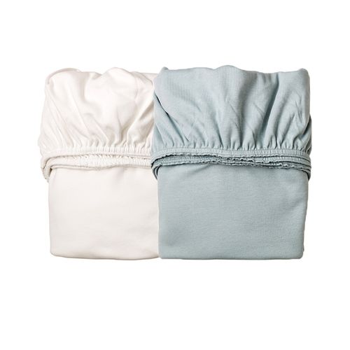 Spannbetttücher für Wiege/Side by Side Bett- blue/weiß