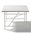 Ausstellungsstück Schreibtisch Eiermann – weiß 150 x 75 cm + Container + Stifteschale