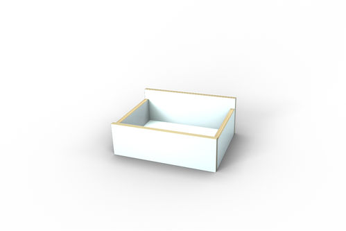 Box, 20 cm hoch - weiß