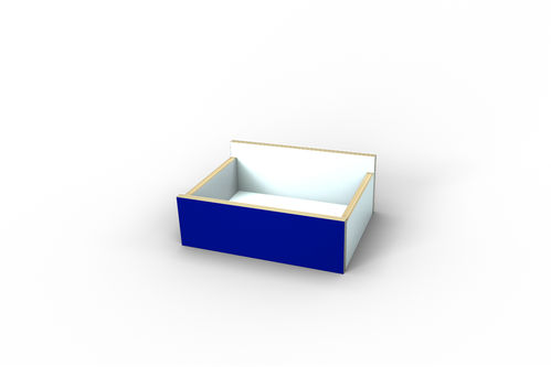 Box, 20 cm hoch - blau