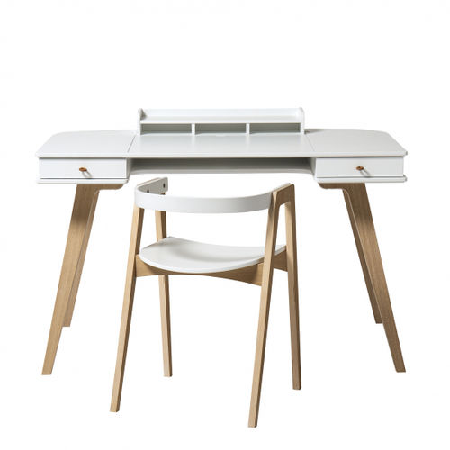 Wood Schreibtisch 66cm + Armlehnstuhl