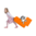 Lümmel Polsterhocker - orange