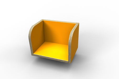 Tool T3 Bücherboard  für Tisch - gelb