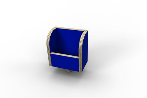 Tool T2 Zettelbox  für Tisch - blau